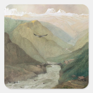 Adesivo Quadrado Kashmir, c.1860