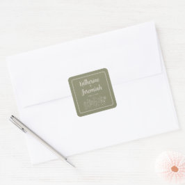 Adesivo Quadrado Katherine | Cores Curadas | Casamento
