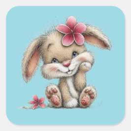 Adesivo Quadrado Kawaii Valentine Character 3 Inch Sticker – Cute L