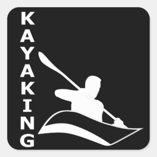 Adesivo Quadrado Kayaking