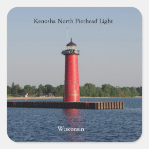 Adesivo Quadrado Kenosha North Pierhead