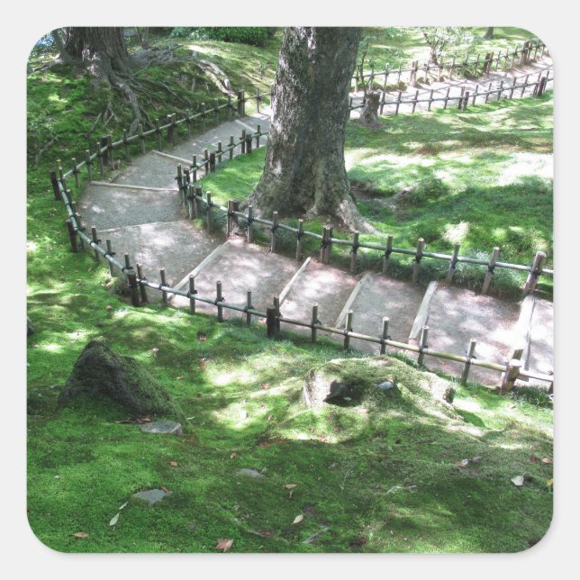 Adesivo Quadrado Kenrokuen Garden: Kanazawa, Japan (Frente)