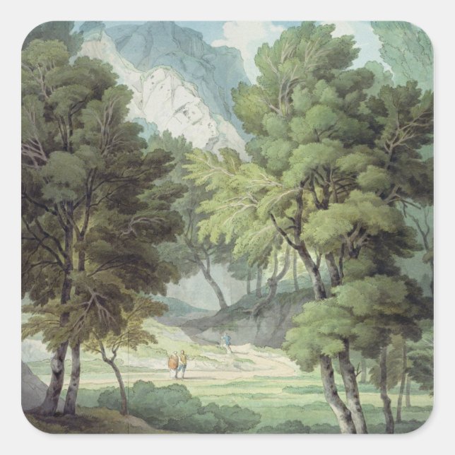 Adesivo Quadrado Kerswell, Devon (Frente)