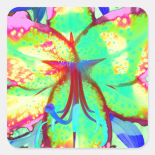 Adesivo Quadrado Key West Lily