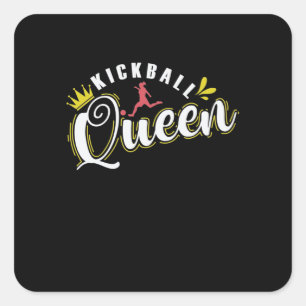 Adesivo Quadrado Kickball Queen Gummiball Sport Amerika