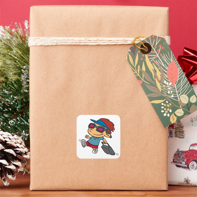 Adesivo Quadrado Kid Traving Square Sticker (Criador carregado)