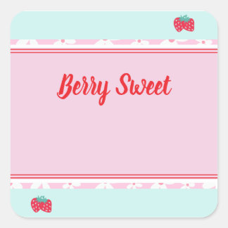 Adesivo Quadrado Kids Berry Sweet Square Sticker