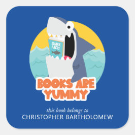 Adesivo Quadrado Kids Sharp Bookplate