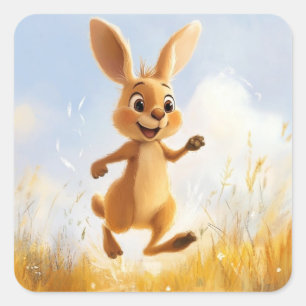 Adesivo Quadrado Kiki, o Bunny