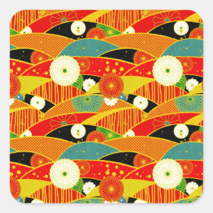 Adesivo Quadrado Kiku e Ougi