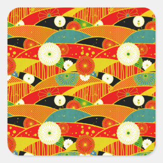 Adesivo Quadrado Kiku e Ougi