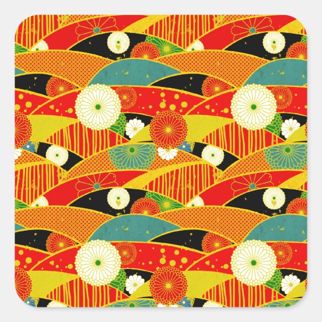 Adesivo Quadrado Kiku e Ougi (Frente)