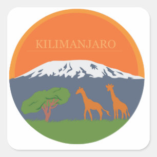 Adesivo Quadrado Kilimanjaro
