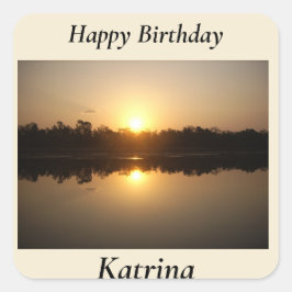 Adesivo Quadrado Kimberley Sunset