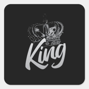 Adesivo Quadrado King Crown