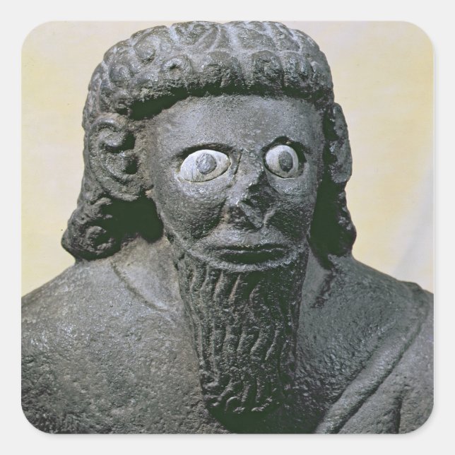 Adesivo Quadrado King Hadad, do Palácio de Tell-Halaf, Síria (Frente)