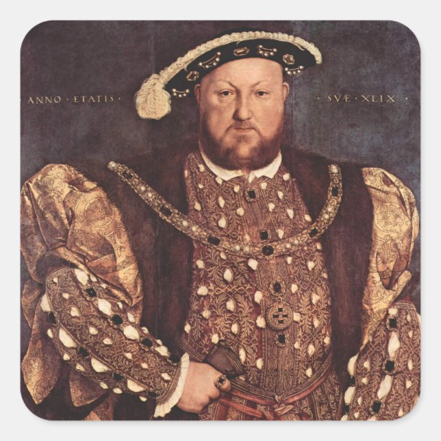 Adesivo Quadrado King Henry VIII Stickers (Frente)