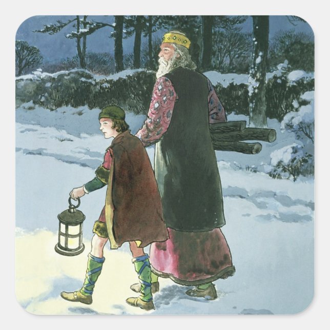 Adesivo Quadrado King Wenceslas (c.907-c.929) de "Peeps in the the (Frente)