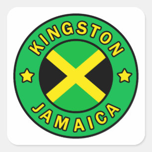 Adesivo Quadrado Kingston Jamaica