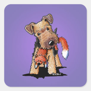 Adesivo Quadrado KiniArt Welsh Terrier Square Sticker