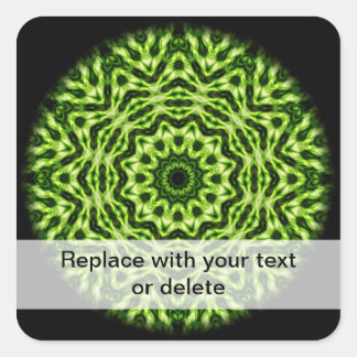 Adesivo Quadrado Kiwi Kaleidoscope