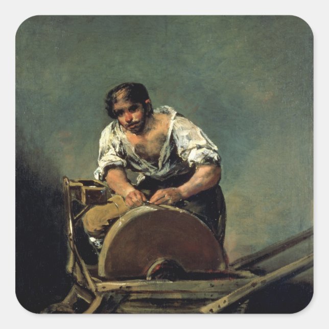 Adesivo Quadrado Knife-Grinder, c.1808-12 (Frente)
