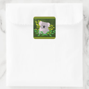 Adesivo Quadrado Koala