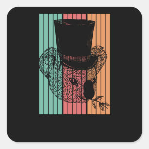 Adesivo Quadrado Koala Bear Retro