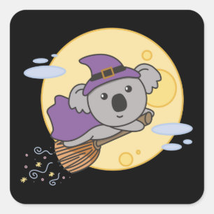 Adesivo Quadrado Koala Halloween Bruxelles Kids Witume