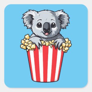 Adesivo Quadrado Koalaty Popcorn