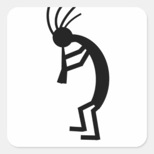 Adesivo Quadrado Kokopelli
