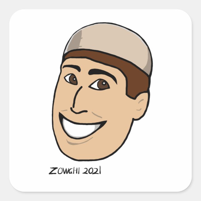 Adesivo Quadrado Kolah Namadi Hat (Frente)