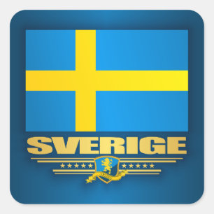 Adesivo Quadrado Konungariket Sverige