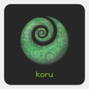 Adesivo Quadrado koru