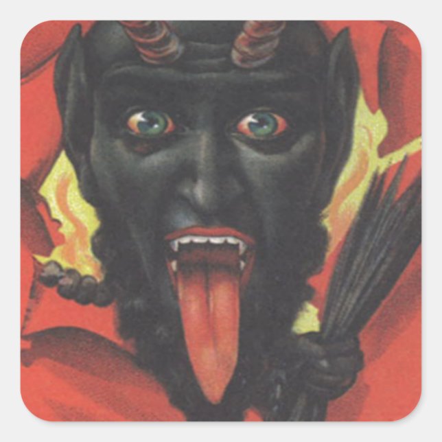 Adesivo Quadrado Krampus (Frente)