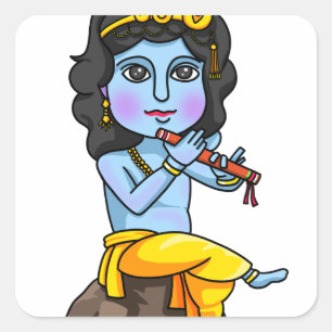 Adesivo Quadrado Krishna