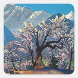 Adesivo Quadrado “Krishna - Primavera em Kulu” por Nicholas Roerich