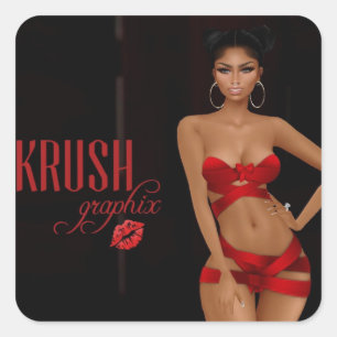 Adesivo Quadrado Krush Graphix, por Ahsek Novel Stickers 34