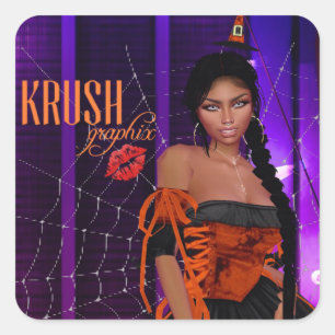 Adesivo Quadrado Krush Graphix, por Ahsek Novel Stickers 44