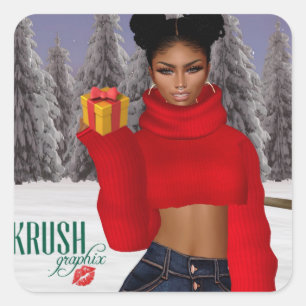 Adesivo Quadrado Krush Graphix, por Ahsek Novel Stickers 48