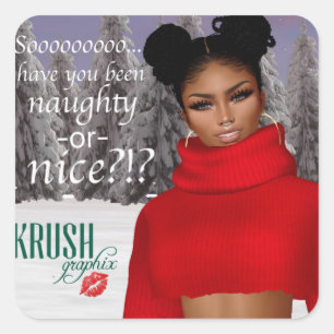 Adesivo Quadrado Krush Graphix, por Ahsek Novel Stickers 49