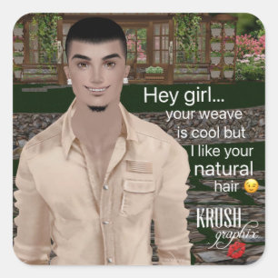Adesivo Quadrado Krush Graphix, por Ahsek Novel Stickers 59