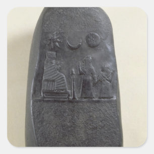 Adesivo Quadrado Kudurru do rei Melishikhu II