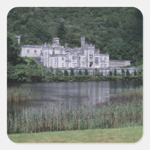Adesivo Quadrado Kylemore Abbey, Connemara, Condado de Galway,