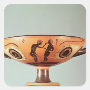 Adesivo Quadrado Kylix preto, c.580-525 BC