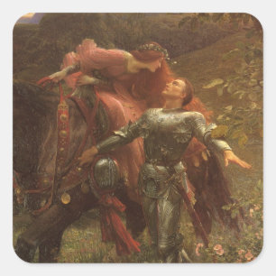 Adesivo Quadrado La Belle Dame sans Merci por Sir Frank Dicksee