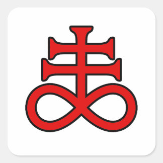 Adesivo Quadrado La Croix de l'Alchimiste Noir