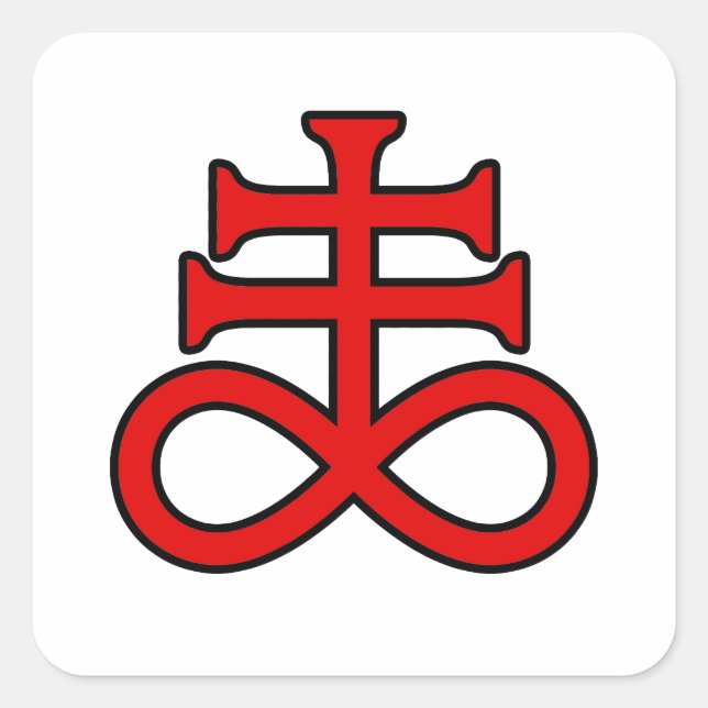 Adesivo Quadrado La Croix de l'Alchimiste Noir (Frente)