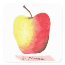 La pomme / A maçã aprendizado francês