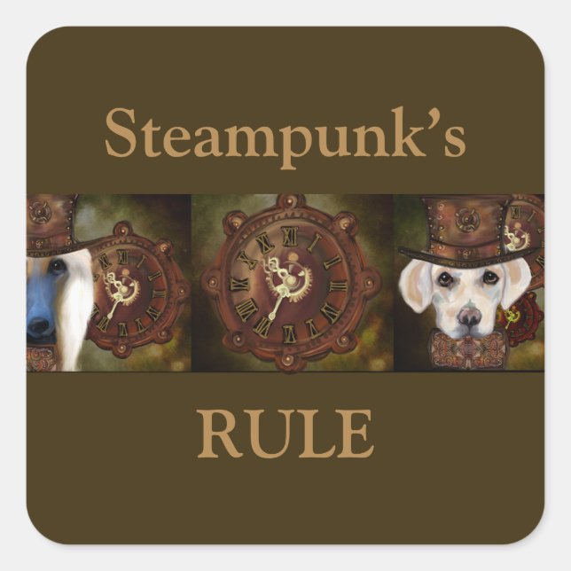 Adesivo Quadrado Labrador Retriever (Frente)